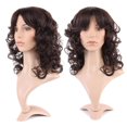 thumbnail image 1 of MesaSe Perruque Synthétique Longue Bouclée avec Frange Cheveux Courts Perruques Résistantes à la Chaleur Perruque Complète pour Femmes Blond Mèches, 1 of 4
