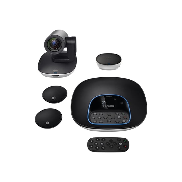 Logitech GROUP Trousse de Vidéoconférence avec Microphones d'Extension Logitech