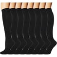 thumbnail image 1 of 8 Paires de Bas de Compression Hommes Femmes 20-30 mmHg Bas de Compression pour le Sport, 1 of 7