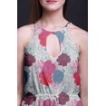 thumbnail image 4 of Bimba Robe Longue Sans Manches à Imprimé Floral pour Femmes avec Fentes Latérales Tenue d'Été-TTG, 4 of 6