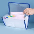 thumbnail image 4 of EGNMCR Closet Organizers and Storage, B6 Bill Accordion Bag 13 Compartments Financial VAT Invoice Receipt Bag Transparent Waterproof File Classification Folder Pla stic document classification folder, 4 of 6