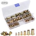 thumbnail image 1 of Agiferg 200 Pc Threaded Insert Inoxidable Nutsert Nut Kit M3 M4 M5 M6 M8 M10, 1 of 5