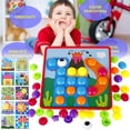 thumbnail image 2 of MesaSe Kids Educative Button Pegboard DIY Button Art Toy Creativity Development DIY Pegboard Puzzles Set for Boys & Girls, 2 of 9