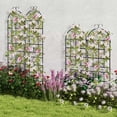 thumbnail image 4 of Costway 4 Pack 87" x 20" Metal Garden Trellis Decorative Outdoor Trellis, 4 of 10