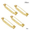 thumbnail image 3 of 200pcs 4cm Golden Brooch Pin Bar Clasp Brooch Safety for Craft Jewelry DIY Making, 3 of 4