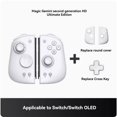 thumbnail image 4 of TFixol Magic Pie Gemini II HD Wireless Controller for Switch OLED - White, Bluetooth, HD Vibration, NFC, 6-Axis Motion, Programmable Buttons, Lightweight Design, Long Battery Life, 4 of 7