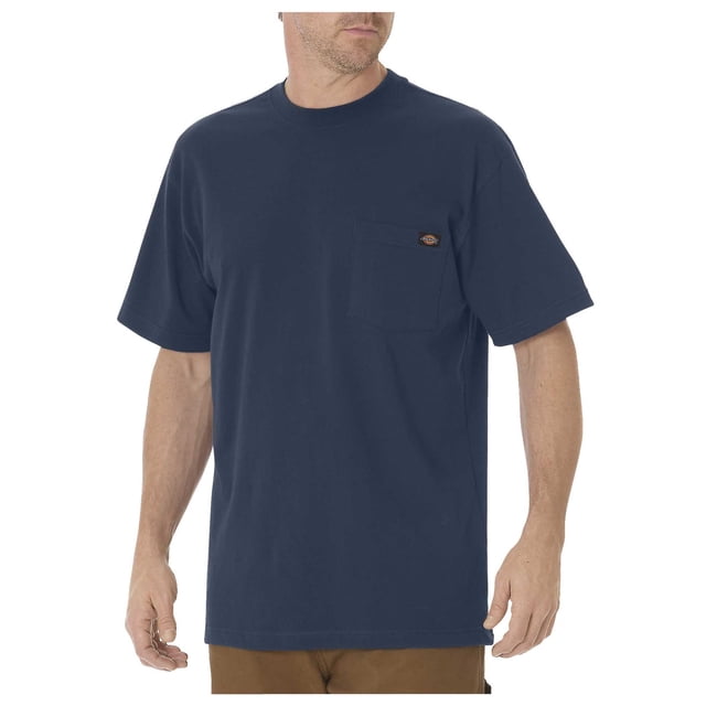 Dickies Mens Short Sleeve Pocket T-Shirt, 4X, Dark Navy