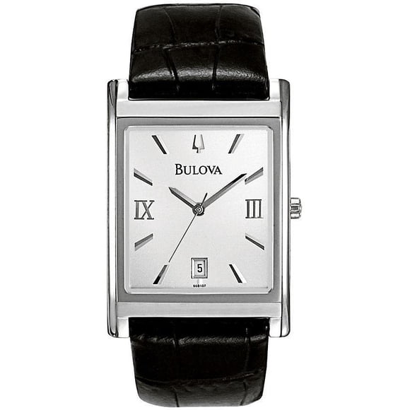 Bulova Montre en Cuir pour Hommes 96B107