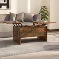 thumbnail image 1 of vidaXL Coffee Table Smoked Oak 80x50x42.5 cm Engineered Wood, 1 of 5
