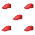 thumbnail image 2 of ZheElen Flat Cap Chic And Stylish Easy To Clean Comfortable And Lightweight MenBerets red 5Set, 2 of 6