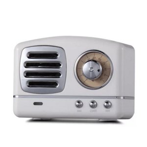 Haut-parleur Bluetooth Rétro Rétro Portable Mini Haut-parleur Bluetooth sans fil blanc