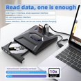 thumbnail image 2 of USB3.0Type C External CD DVD RW Optical Drive DVD Burner DVD Writer Super Drive for Laptop Notebook ,Wide Compatibility, 2 of 6
