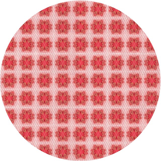 Ahgly Tapis Rond Lavable en Machine Intérieur Transitionnel Rose Pastel, 4 Pieds Rond