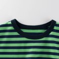 thumbnail image 4 of RXIRUCGD 2025 Vêtements d'Été pour Enfants T-shirt d'Été à Rayures à Col Rond à Manches Courtes pour Enfants, 4 of 6