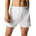thumbnail image 3 of Lot de 4 à 12 Boxeurs Blancs pour Hommes avec Ceinture Flexible Confortable, 3 of 19
