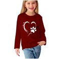 thumbnail image 1 of Birdeem Chemises à Manches Longues pour Filles Chemises à Manches Longues Imprimés Mignons Col Rond Hauts Blouses Décontractées Habillées Vêtements Chemises à Manches Longues pour Filles, 1 of 4