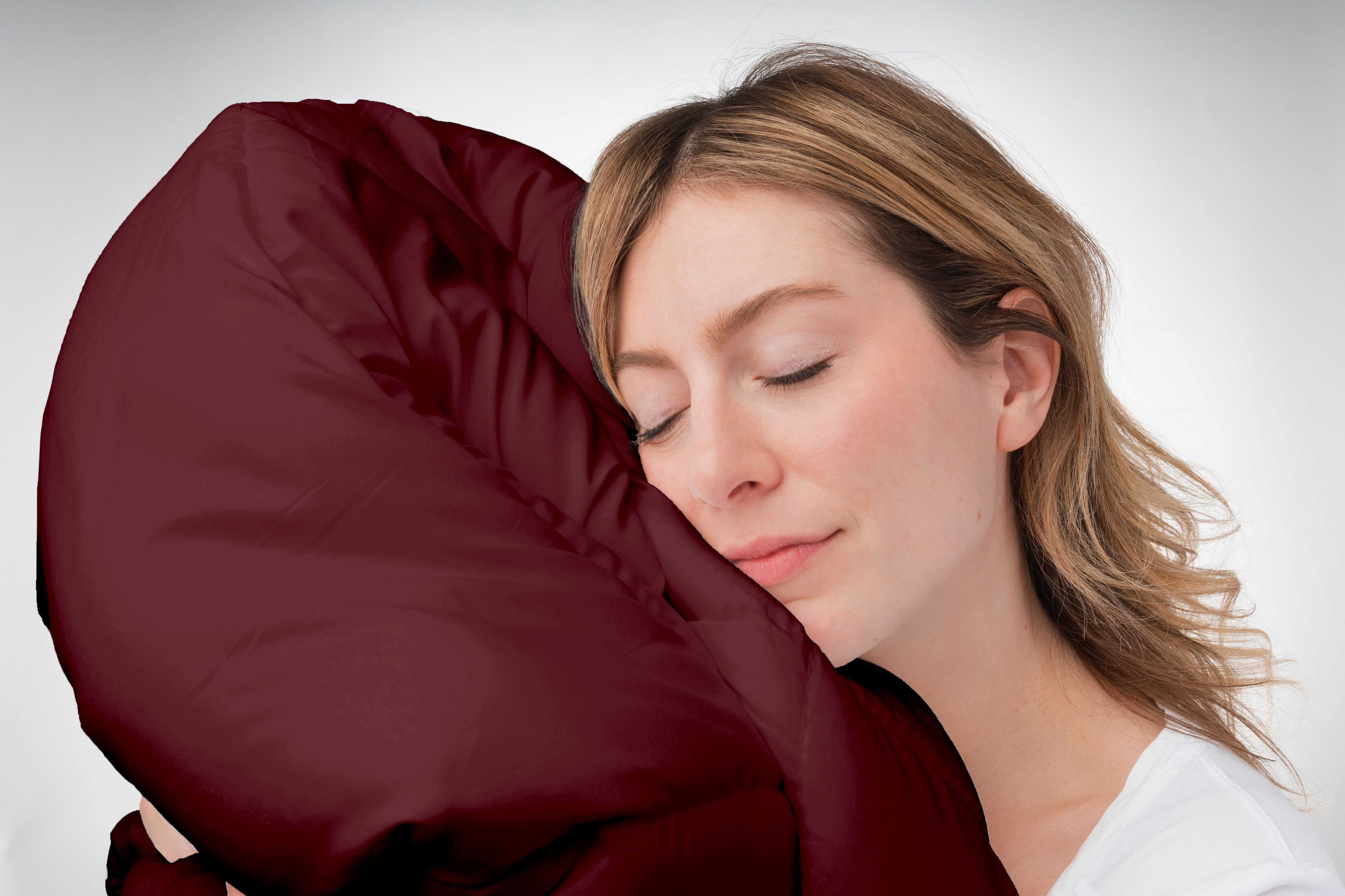 Couette Synthétique à Garnissage Lourd Swift Home, Literie Ultra Douce Toutes Saisons Hypoallergénique, King, Bourgogne