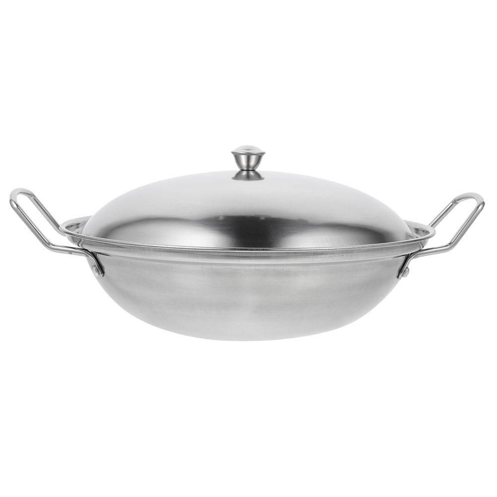 1 Set of Kitchen Cooking Pan Stainless Steel Cooking Pan Reusable Kitchen Pan Home Cookware