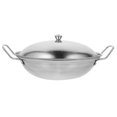thumbnail image 1 of 1 Set of Kitchen Cooking Pan Stainless Steel Cooking Pan Reusable Kitchen Pan Home Cookware, 1 of 9