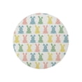 thumbnail image 1 of Easter Bunny Easter Egg Print Linen Placemats for Dining Tables Round Placemats for Men Women 36Cm 4 Pack, 1 of 6