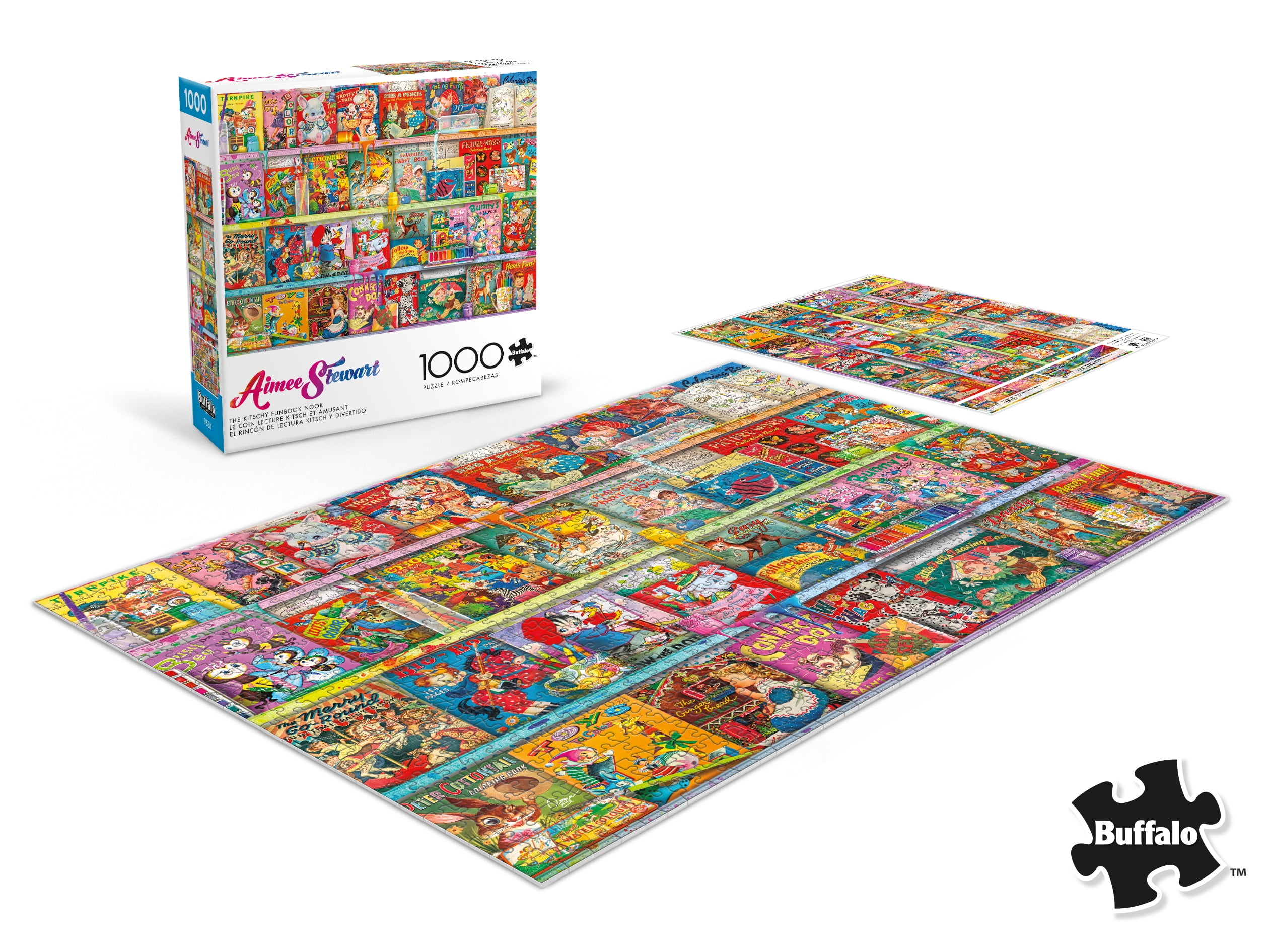 Buffalo Games The Kitschy Funbook Nook 1000-Piece Interlocking