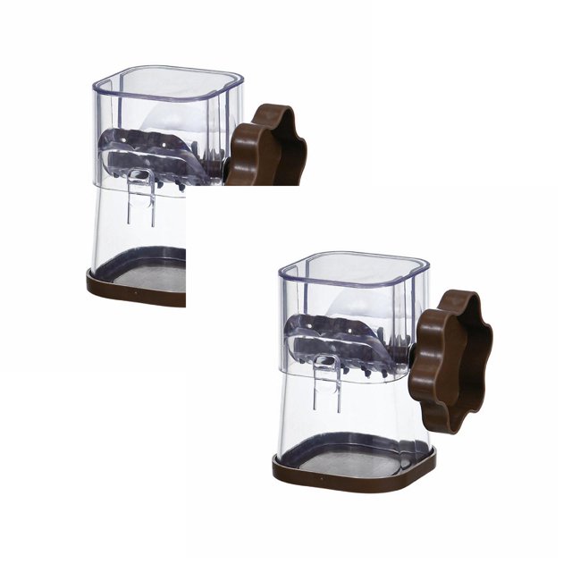 Oleegame 2PC SALUTUY Manual Nut Chopper Multifunctional Nut Grinder Nut Dry Fruit Cutter And Slicer Chopper Sturdy For Pecans For Hazelnuts For Kitchen Brown