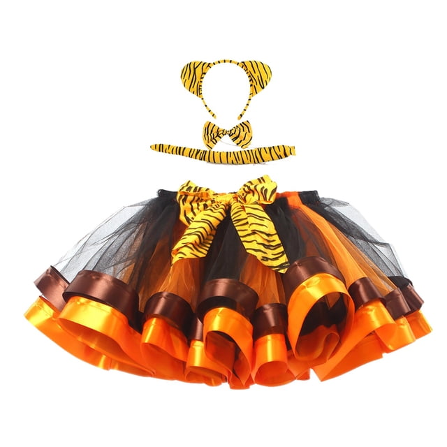 XDZJLR Jupe Fille Nouvelle Double Maille Tutu Série Animale Robe de Spectacle Performance Fête Shortie