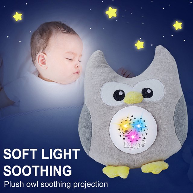 Meitianfacai Baby Sleep LED Lighting Stuffed Night Light Projector Toy With Music Gift