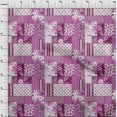 thumbnail image 4 of oneOone Polyester Lycra Purple Fabric Floral Sewing Material Print Fabric By The Yard 56 Inch Wide, 4 of 5