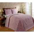 thumbnail image 1 of Better Trends Rio Collection Pink Cotton Chenille Queen Bedspread 102 in Length, 1 of 3