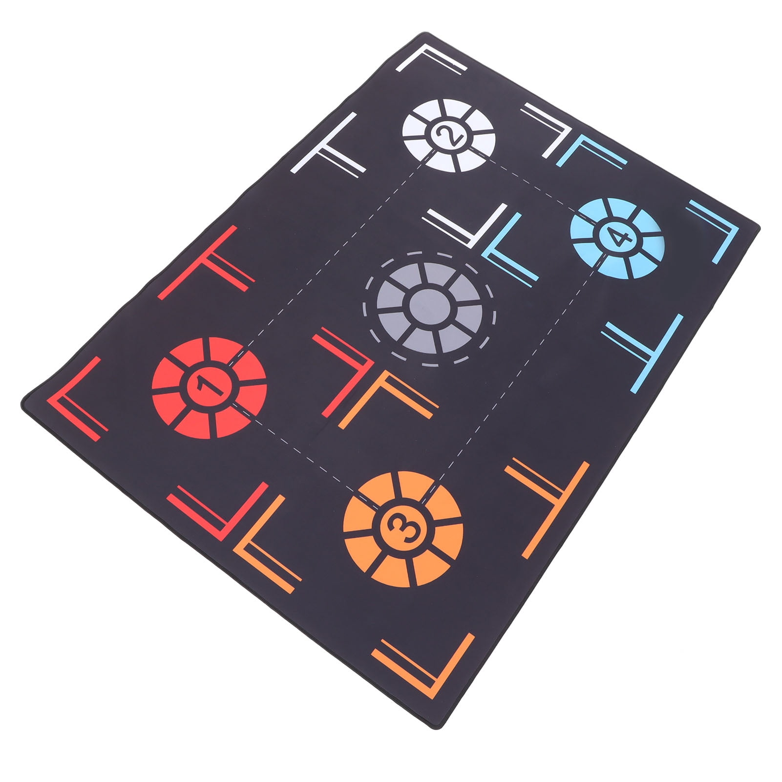 Basketball Dribbling Training Blanket, Black Non Slip Basketball Footstep Training Mat 3mm Thickened  For Indoor