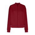 thumbnail image 3 of iHPH7 Vestes Légères pour Femmes Mode d'Automne Veste Texturée Femmes Veste Légère Femmes Veste de Baseball Vestes d'Entraînement pour Femme Vestes pour Femmes Rouge G, 3 of 6