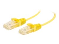 C2G 5ft Cat6 Ethernet Cable - Slim - Snagless Unshielded (UTP) - Yellow - Patch cable - RJ-45 (M) to RJ-45 (M) - 5 ft - UTP - CAT 6 - molded, snagless - yellow