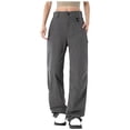 thumbnail image 2 of Wensltd Pantalon de Pluie Femme Pantalon Imperméable Léger Respirant Randonnée Cyclisme Plein Air avec Poches, 2 of 9