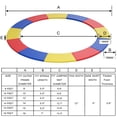 thumbnail image 2 of Gymax 14FT Trampoline Replacement Safety Pad Universal Trampoline Cover Multi-color, 2 of 10
