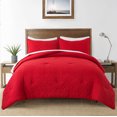 thumbnail image 1 of JML 3 Piece Queen Comforter Set - All Season 480GSM Down Alternative Comforter, Burgundy, 1 of 5