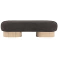 thumbnail image 4 of Meridian Furniture Robertson Brown Boucle Fabric Bench, 4 of 17