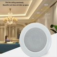 thumbnail image 2 of Bathroom 3Inch 8Ohm 6W Passive Ceiling Speaker Metal in-Ceiling Speaker Sound Quality Background Music System, 2 of 5