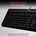 thumbnail image 2 of HyperX Clavier de Jeu à Membrane RVB à Noyau en Alliage, Touches Silencieuses et Confortables avec Effets d'Éclairage DEL RVB, Résistant aux Éclaboussures, Touches Multimédias Dédiées,, 2 of 6