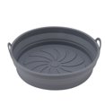 thumbnail image 2 of Pot en Silicone pour Friteuse à Air Chaud, 2 Pcs Panier Rond en Silicone Antiadhésif Réutilisable avec Poignées pour Maison Appartement Cuisine Gâteau, 2 of 8