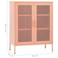 thumbnail image 4 of vidaXL Storage Cabinet Pink 80x35x101.5 cm Steel, 4 of 5