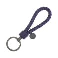 thumbnail image 1 of Leather Braided Woven Rope Keychain Lovely DIY Bag Hanging Pendant Exquisite Key Chain Car Keyring Holder Metal Jewelry for Men Purple, 1 of 9