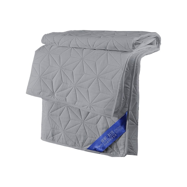 Grey Waterproof Mattress Protector Quilted Fitted Mattress Pad Cover Breathable Bed Cover Dust Proof Mattress Cover For Cozy Sleep 150X200Cm 59X79 Inches 1.71Lb