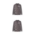 thumbnail image 1 of Thinsony Polyester Middle-Aged And Elderly Sweater Warm And Comfortable To Wear Exquisite Workmanship khaki 2Set, 1 of 6
