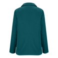 thumbnail image 4 of ManxiVoo Professional Womens Blazer Cardigan Open Front Lightweight Office Wear Versatile Spring Layering Piece L Size Blue, 4 of 6