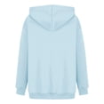 thumbnail image 4 of Penkiiy Mode Décontractée pour Femmes Impression de la Saint-Valentin Hauts à Manches Longues Sweat à Capuche Chandails en Molleton S Bleu Clair, 4 of 5
