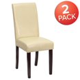 thumbnail image 4 of 2 Pk. Ivory LeatherSoft Parsons Chair, 4 of 9