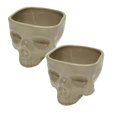 thumbnail image 1 of Oleegame 2PC Stainless Steel Cutlery Set Ceramic Human Bowl Halloween Spaghetti Bowl Portable Food Bowl Gothic Tabletop Decorations For Everyday Use And Halloween Parties Beige, 1 of 7