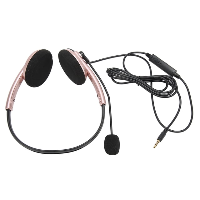Computer Headset With Microphone, Business Call Center Headset With Noise Cancelling Function Stylish Wired Headset For Office, Classroom, Home