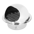 thumbnail image 2 of Grille Ronde de Ventilation, Grille d'Aération Ronde en Acier Inoxydable, Design Hémisphérique Imperméable avec Maille Fine pour Évents de Sécheuse pour Capots Extracteurs 150mm/5.9 Po, 2 of 8